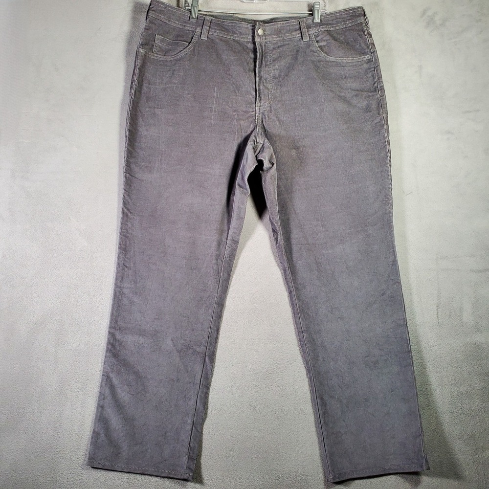 Columbia Pants Mens 40x30 Gray Corduroy Straight Fit 5 Pocket Casual‎ Outdoor